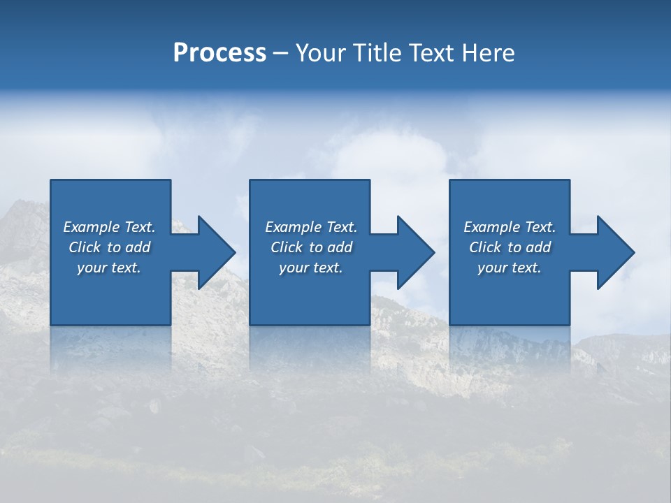 Travel Cloud Mount PowerPoint Template