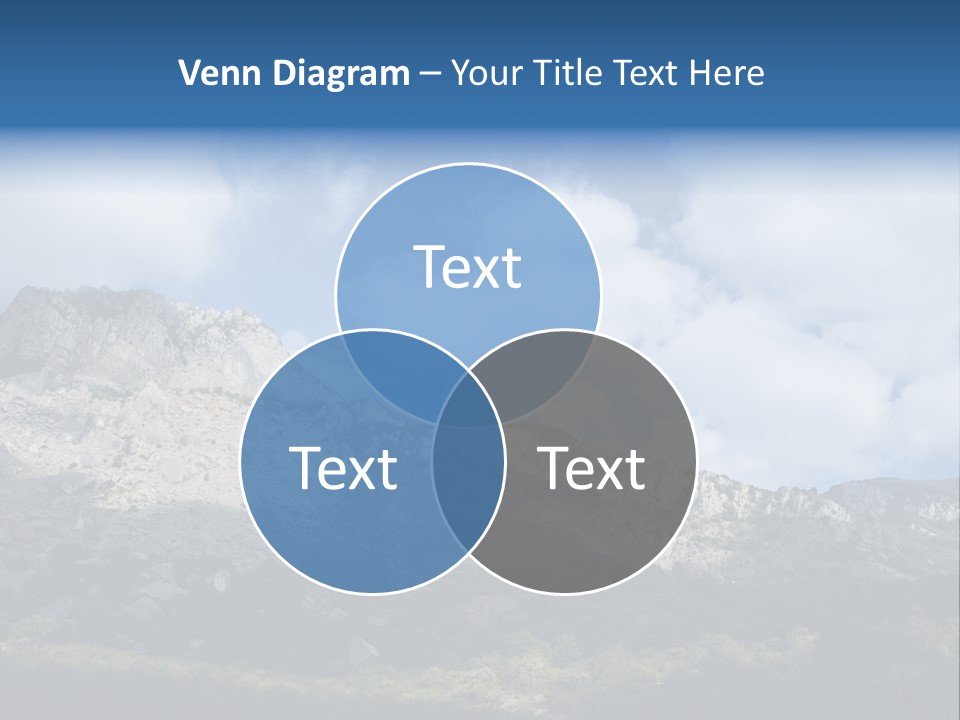 Travel Cloud Mount PowerPoint Template