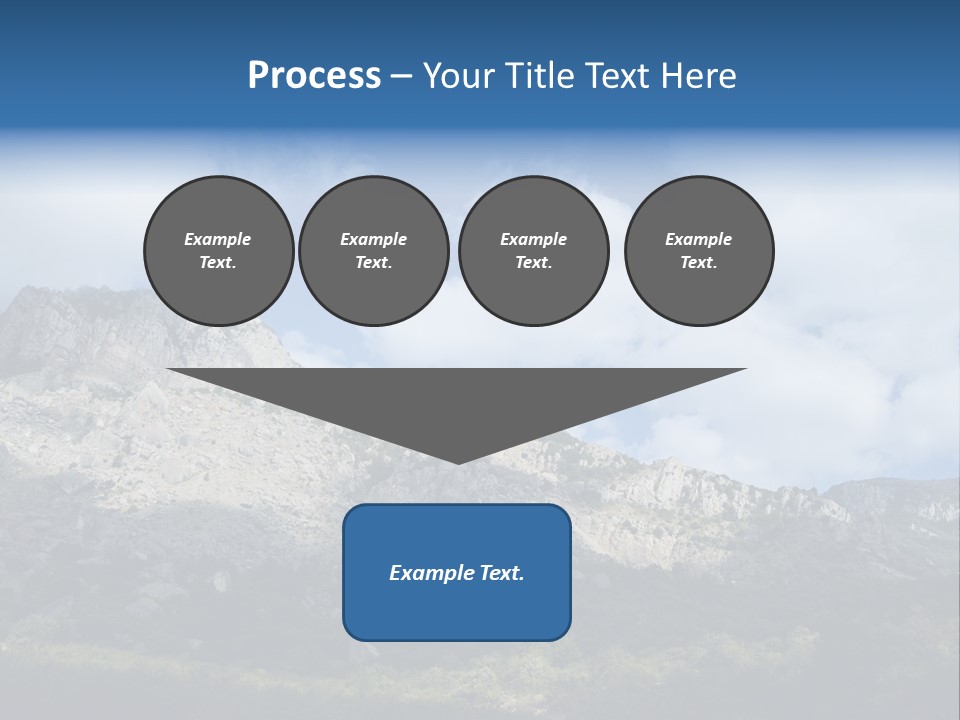Travel Cloud Mount PowerPoint Template