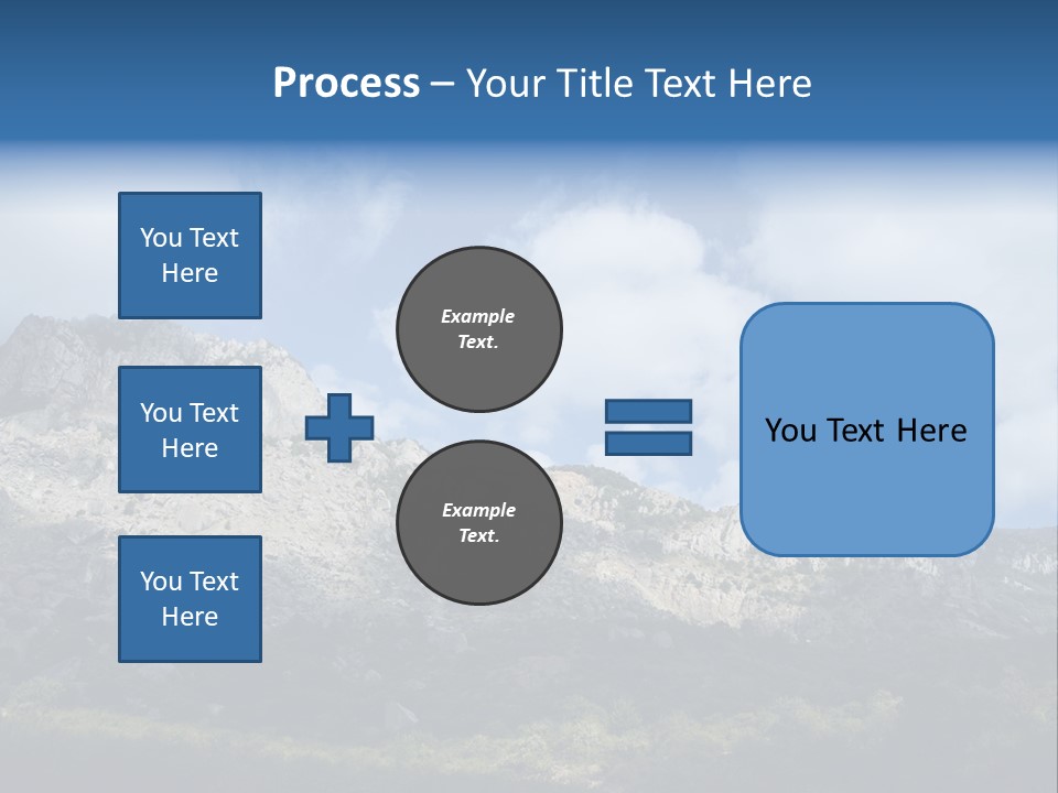 Travel Cloud Mount PowerPoint Template
