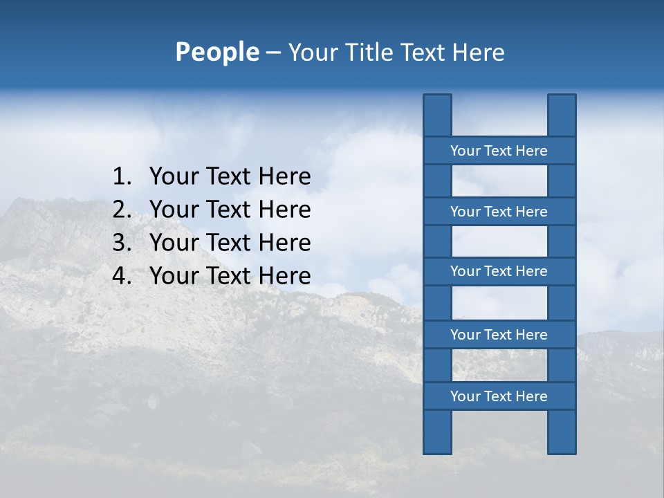 Travel Cloud Mount PowerPoint Template