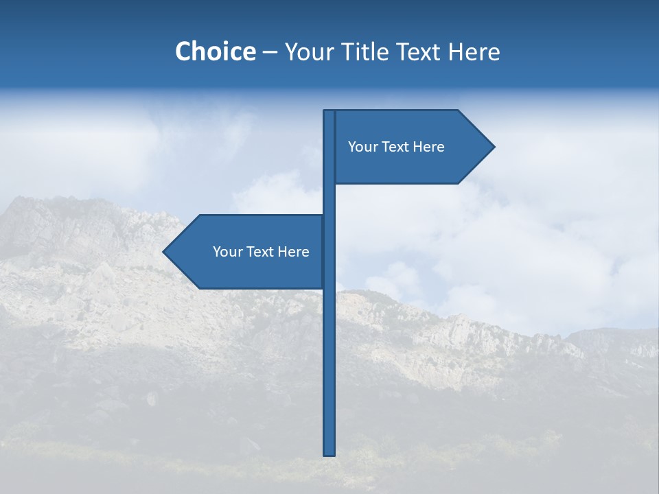 Travel Cloud Mount PowerPoint Template