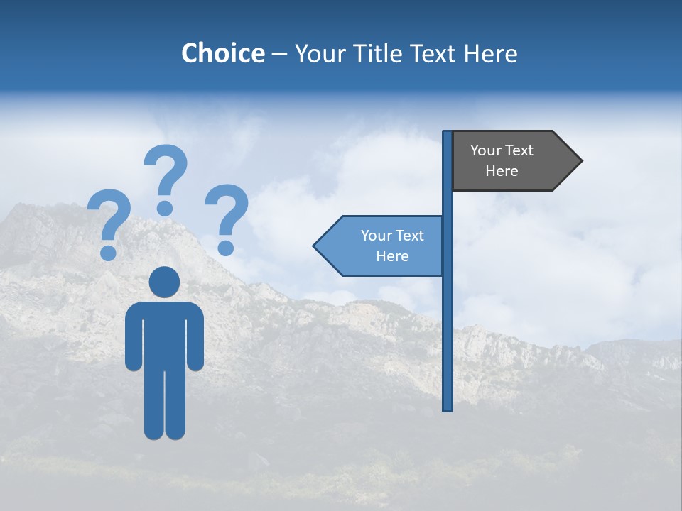 Travel Cloud Mount PowerPoint Template