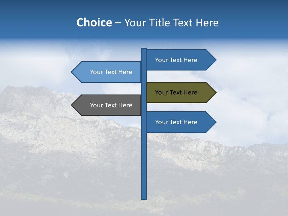 Travel Cloud Mount PowerPoint Template