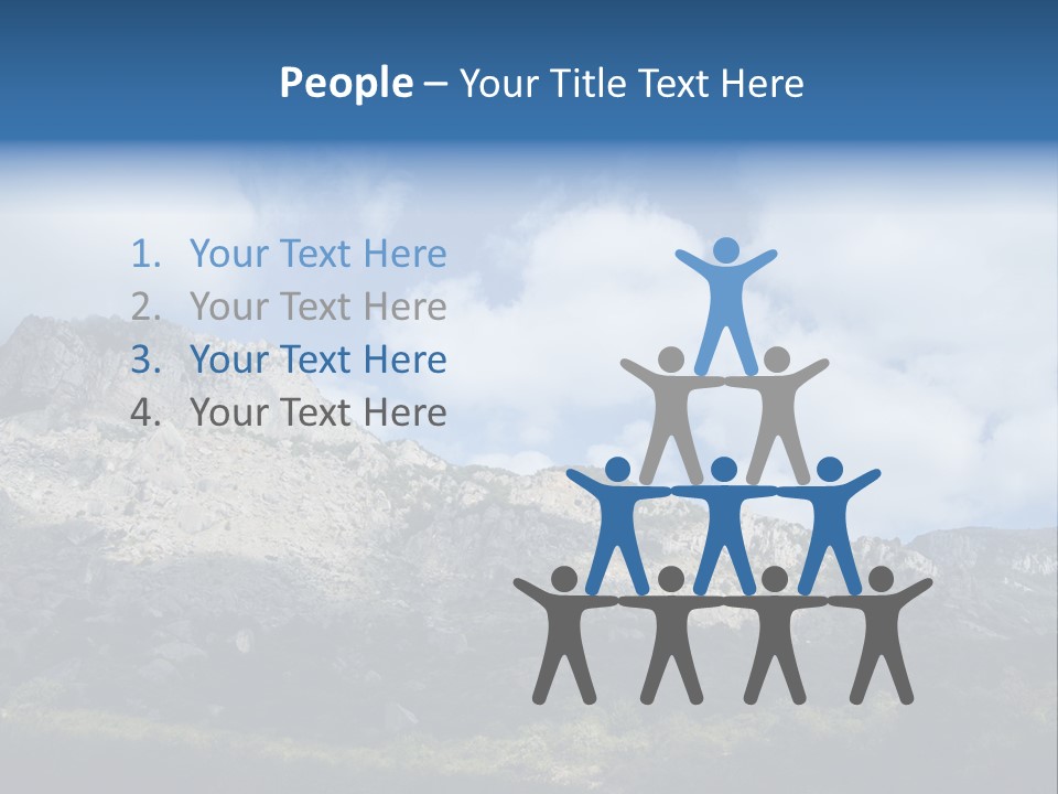 Travel Cloud Mount PowerPoint Template