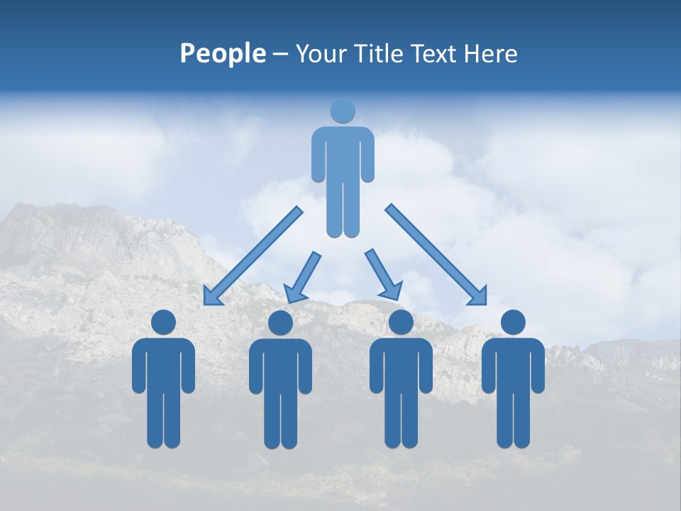 Travel Cloud Mount PowerPoint Template