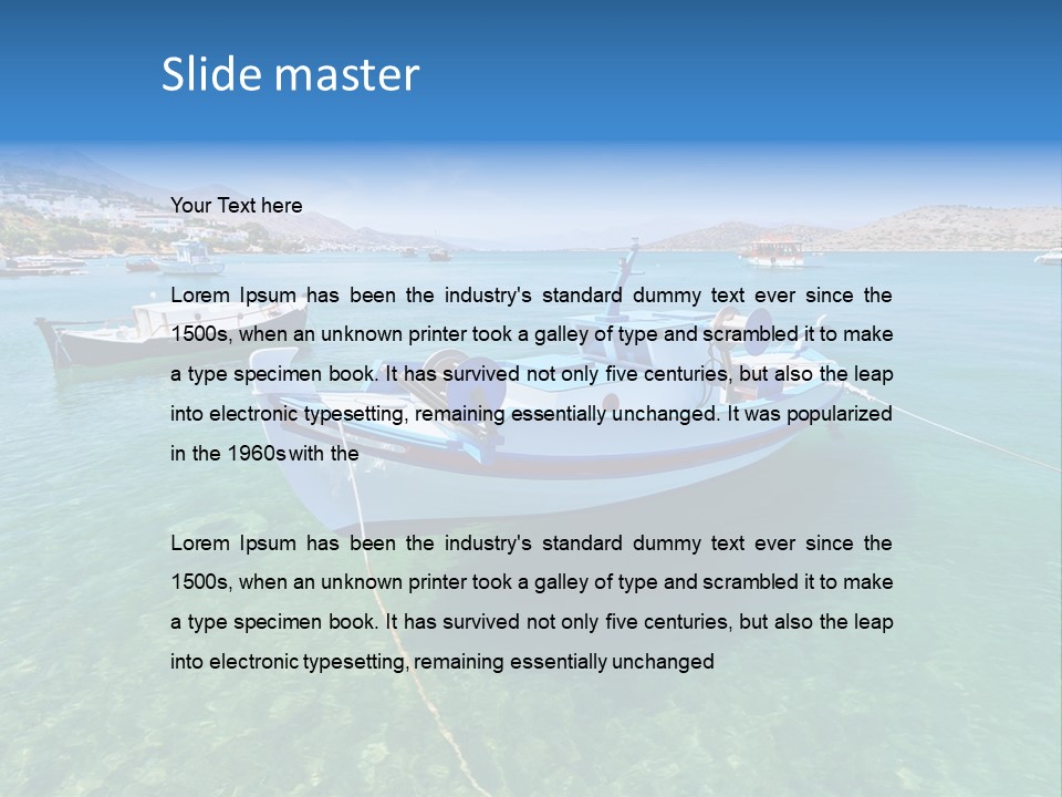 Scenery Sea Nature PowerPoint Template