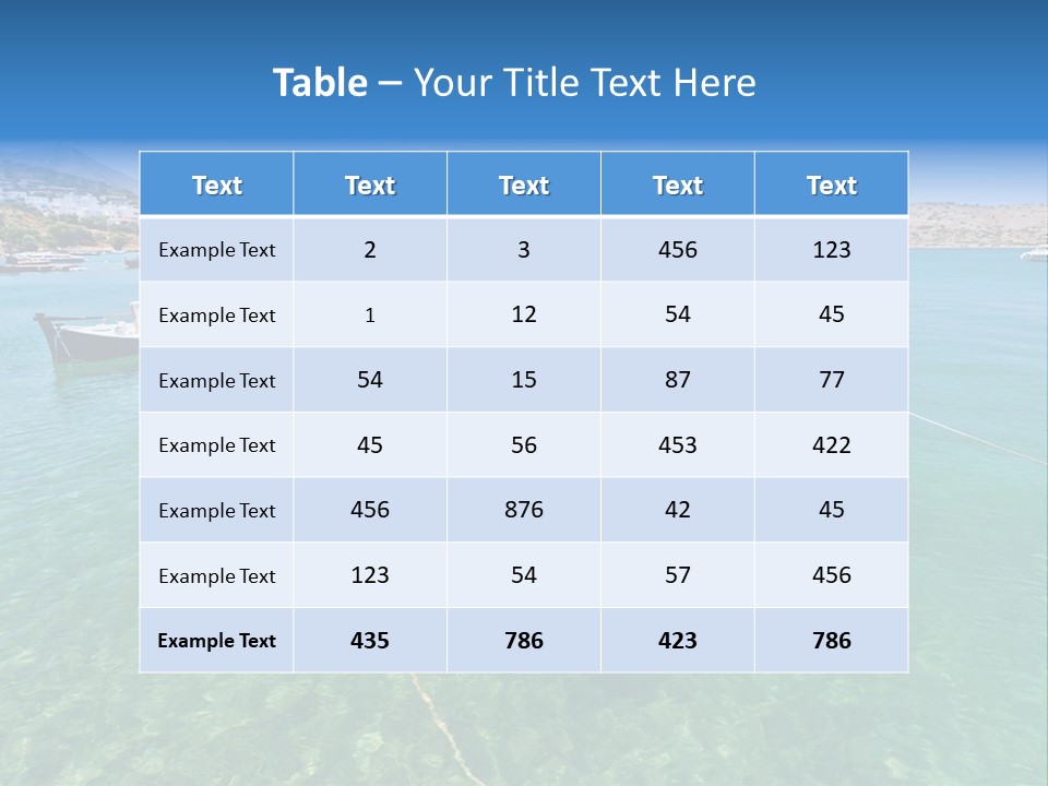 Scenery Sea Nature PowerPoint Template