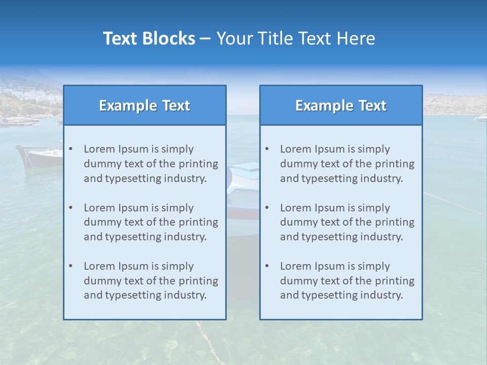Scenery Sea Nature PowerPoint Template