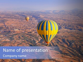 Aviation Air Valley PowerPoint Template