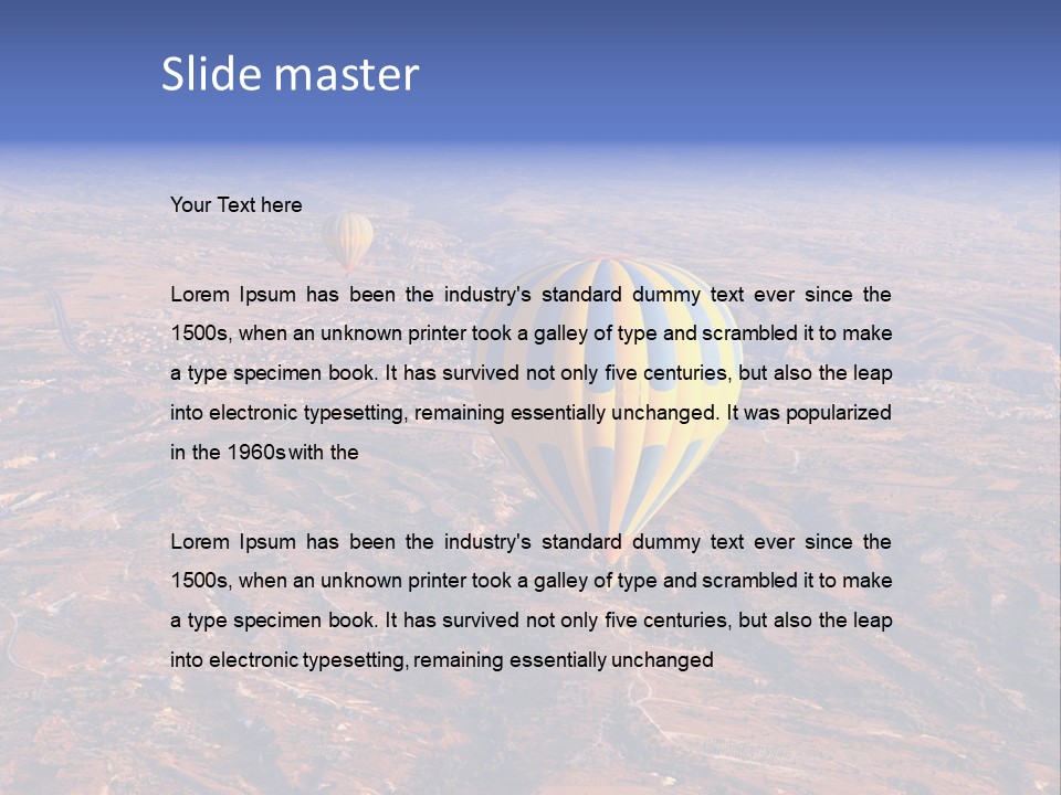 Aviation Air Valley PowerPoint Template
