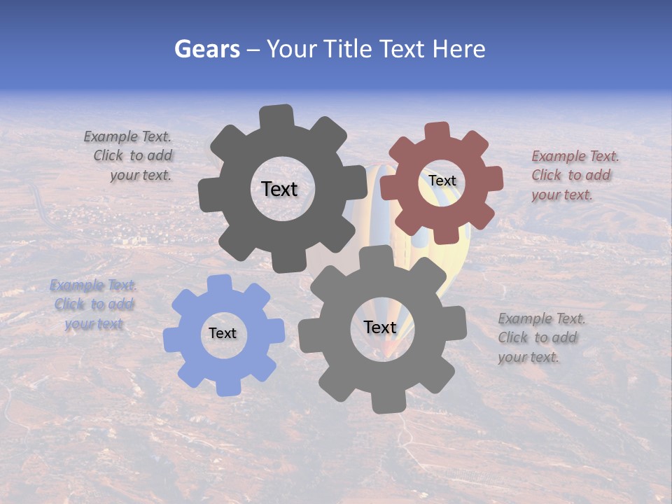Aviation Air Valley PowerPoint Template