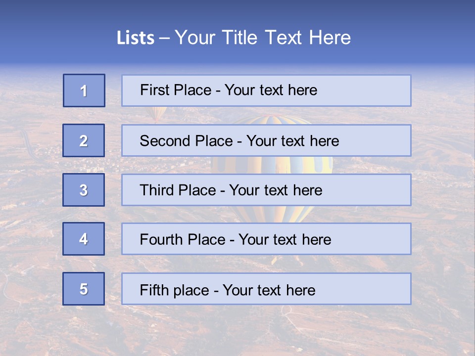 Aviation Air Valley PowerPoint Template
