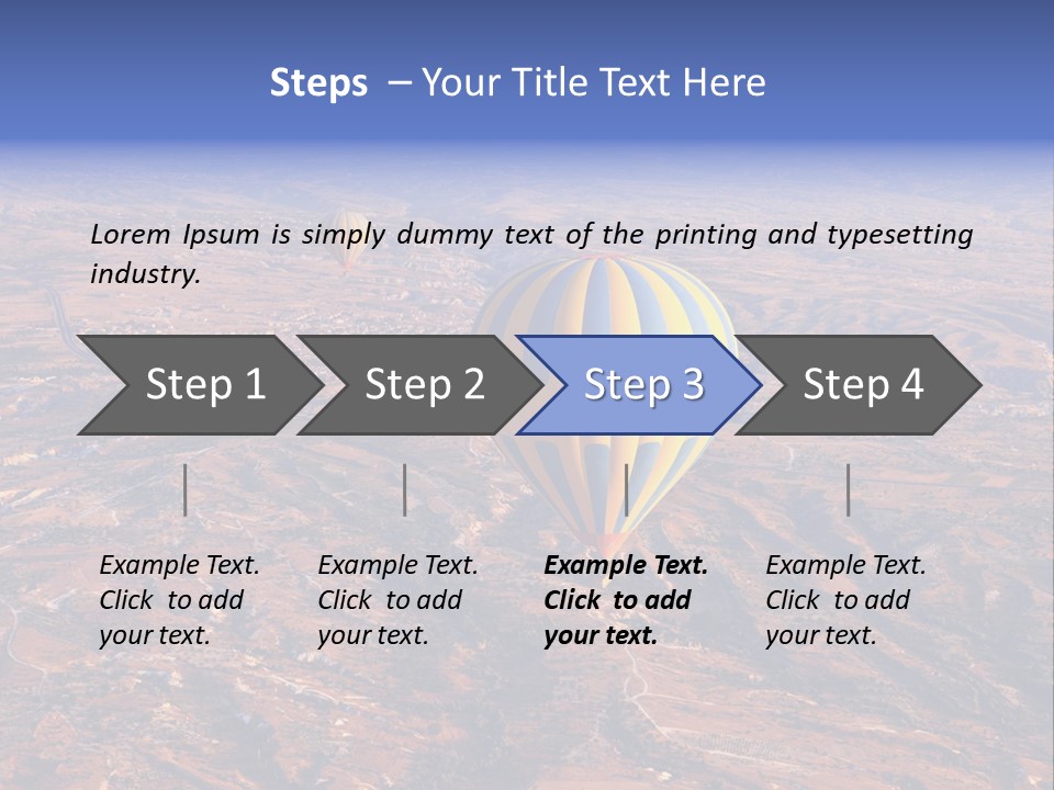 Aviation Air Valley PowerPoint Template