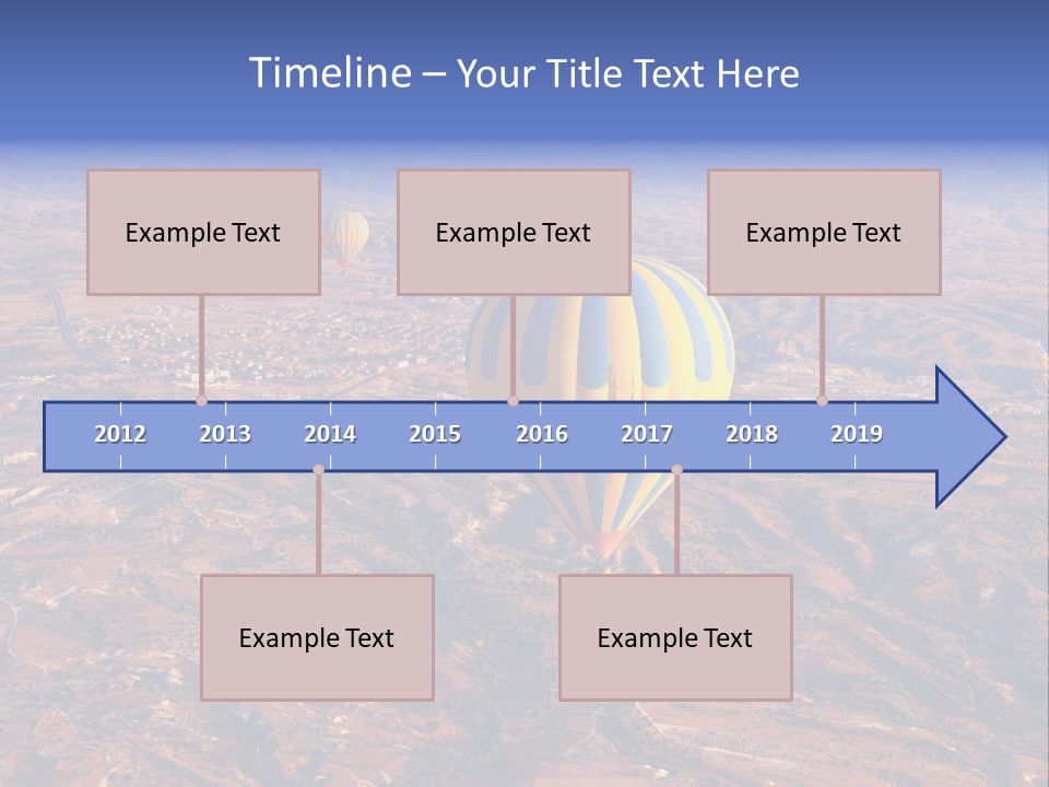 Aviation Air Valley PowerPoint Template