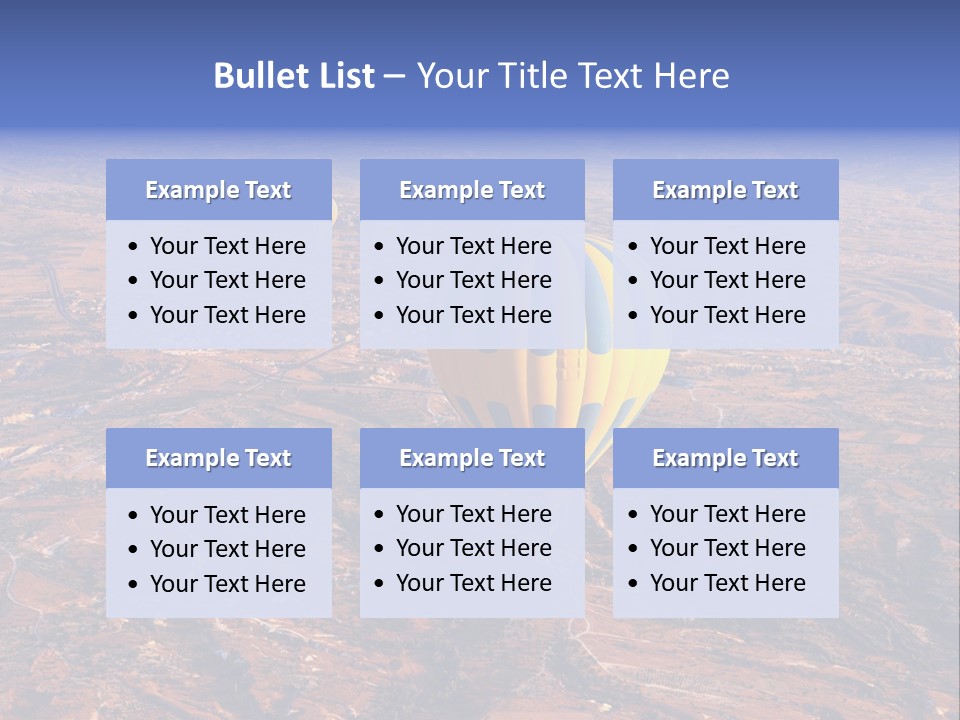 Aviation Air Valley PowerPoint Template
