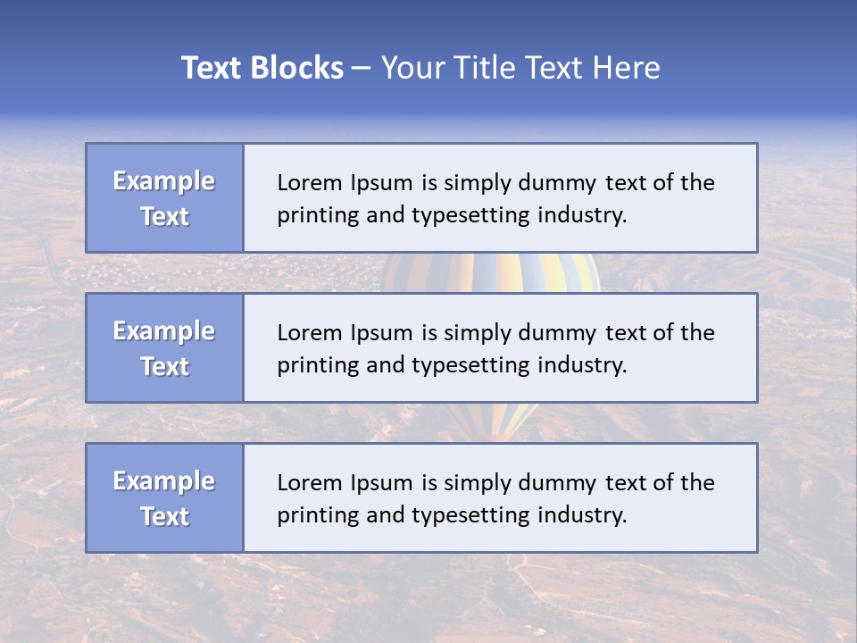 Aviation Air Valley PowerPoint Template