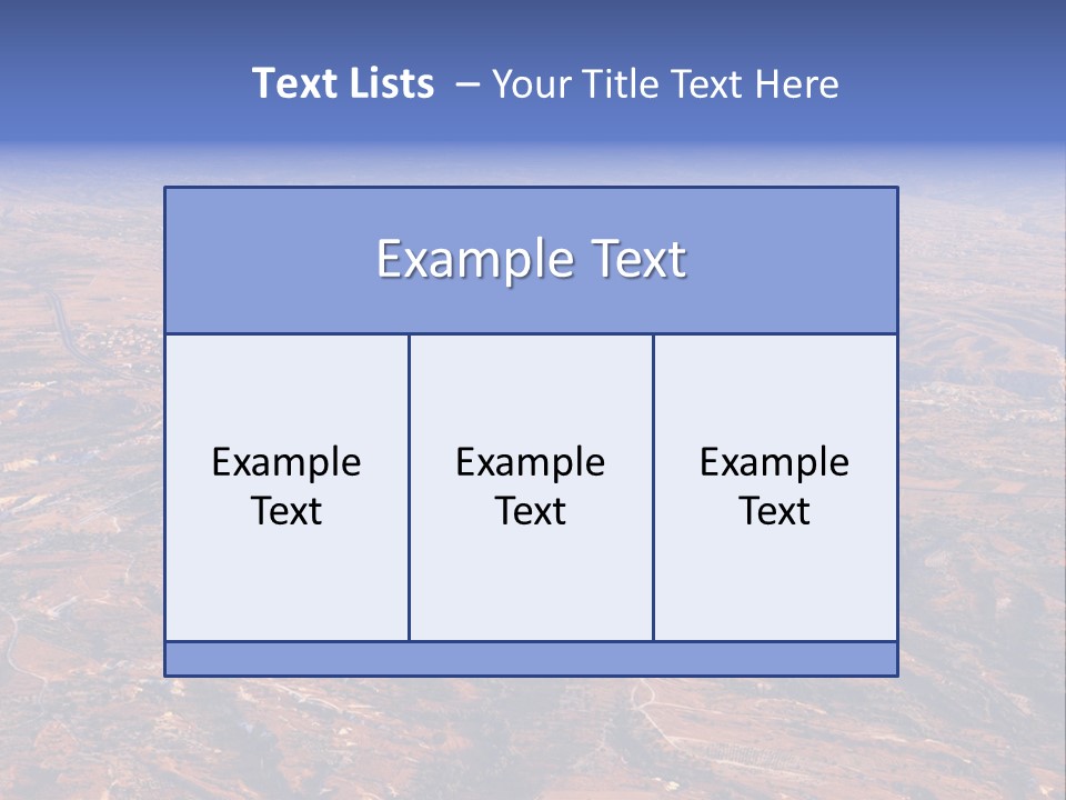 Aviation Air Valley PowerPoint Template