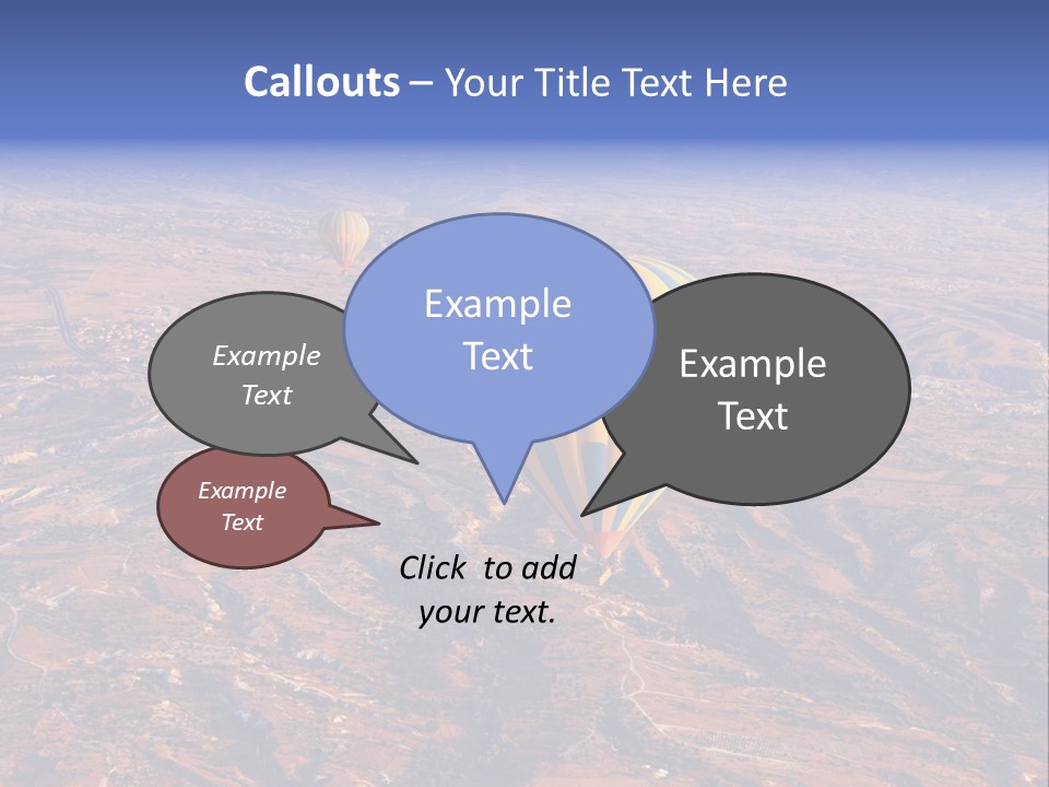 Aviation Air Valley PowerPoint Template