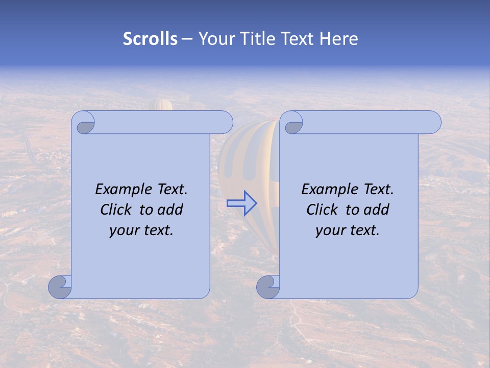 Aviation Air Valley PowerPoint Template
