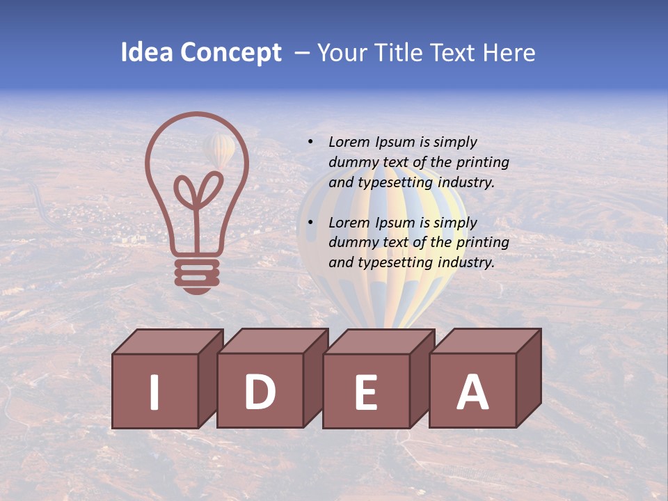 Aviation Air Valley PowerPoint Template