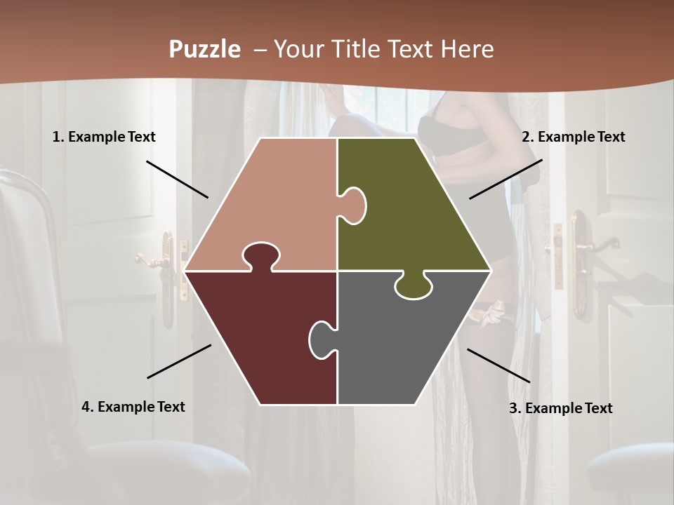Sexy Indoor Slender PowerPoint Template
