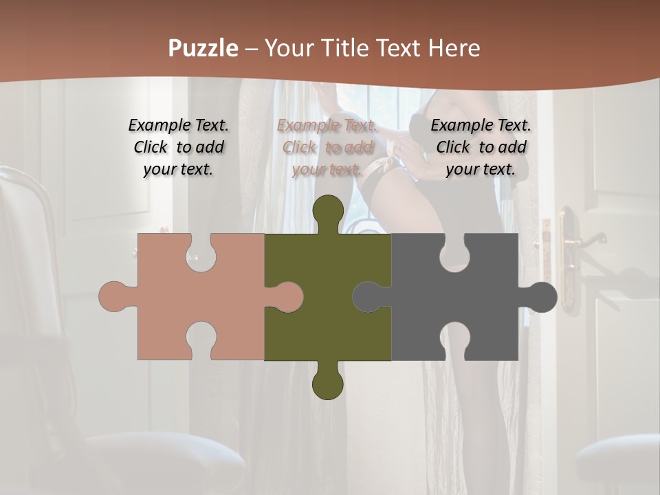 Sexy Indoor Slender PowerPoint Template