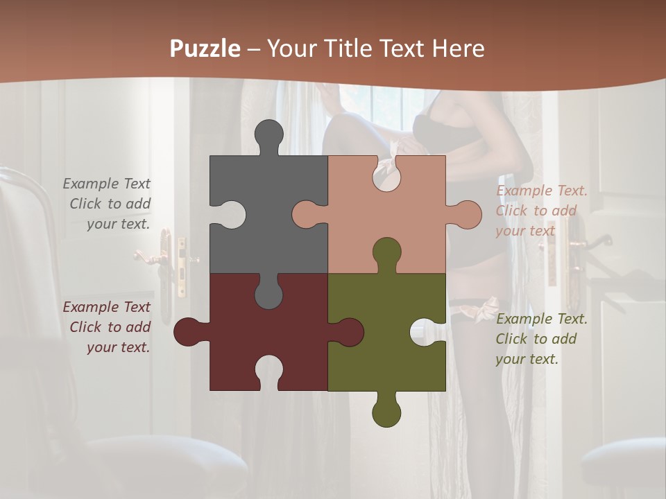 Sexy Indoor Slender PowerPoint Template