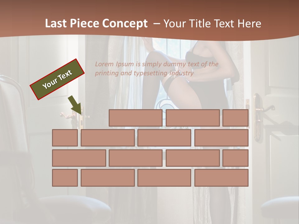 Sexy Indoor Slender PowerPoint Template