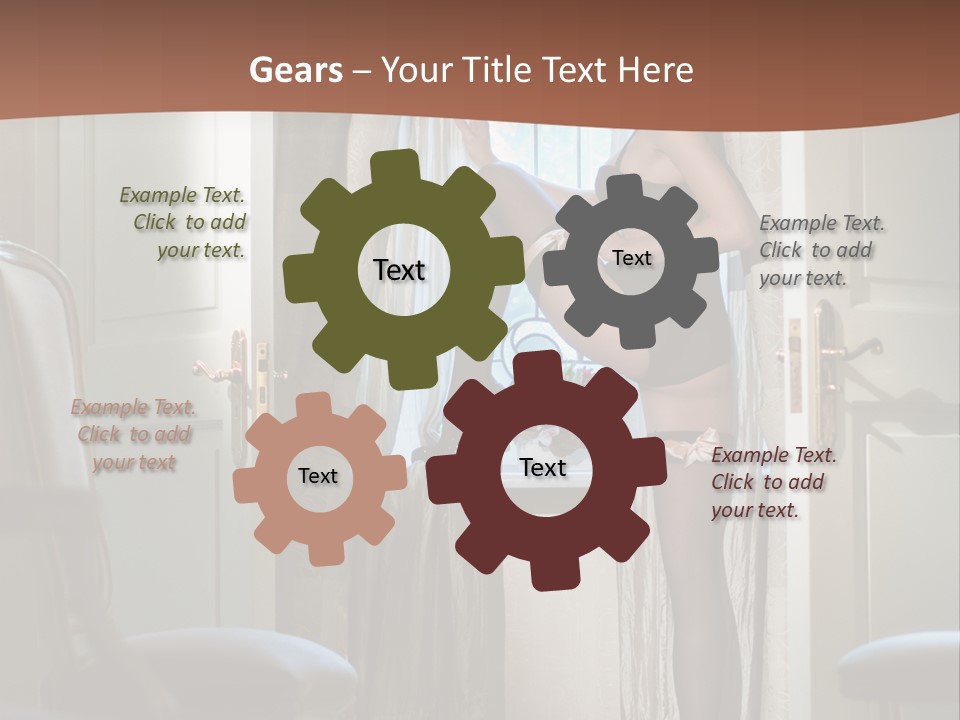 Sexy Indoor Slender PowerPoint Template