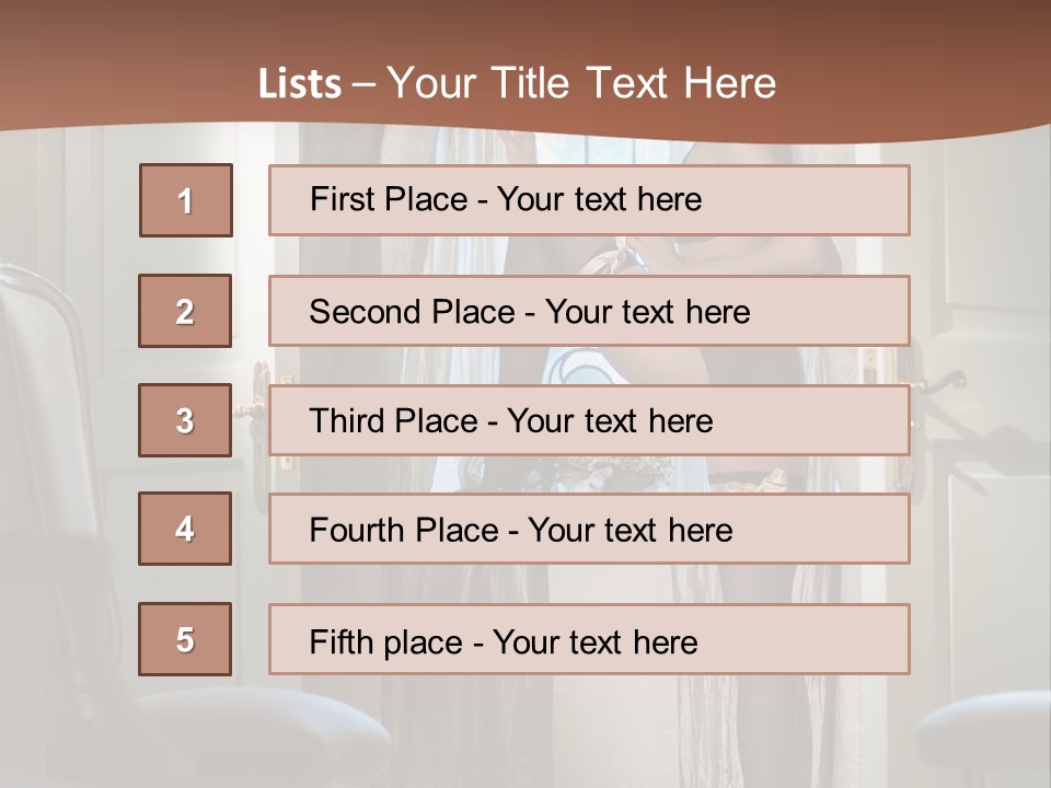Sexy Indoor Slender PowerPoint Template