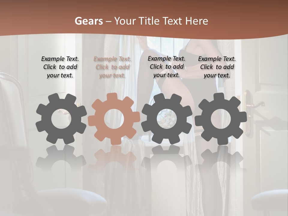 Sexy Indoor Slender PowerPoint Template