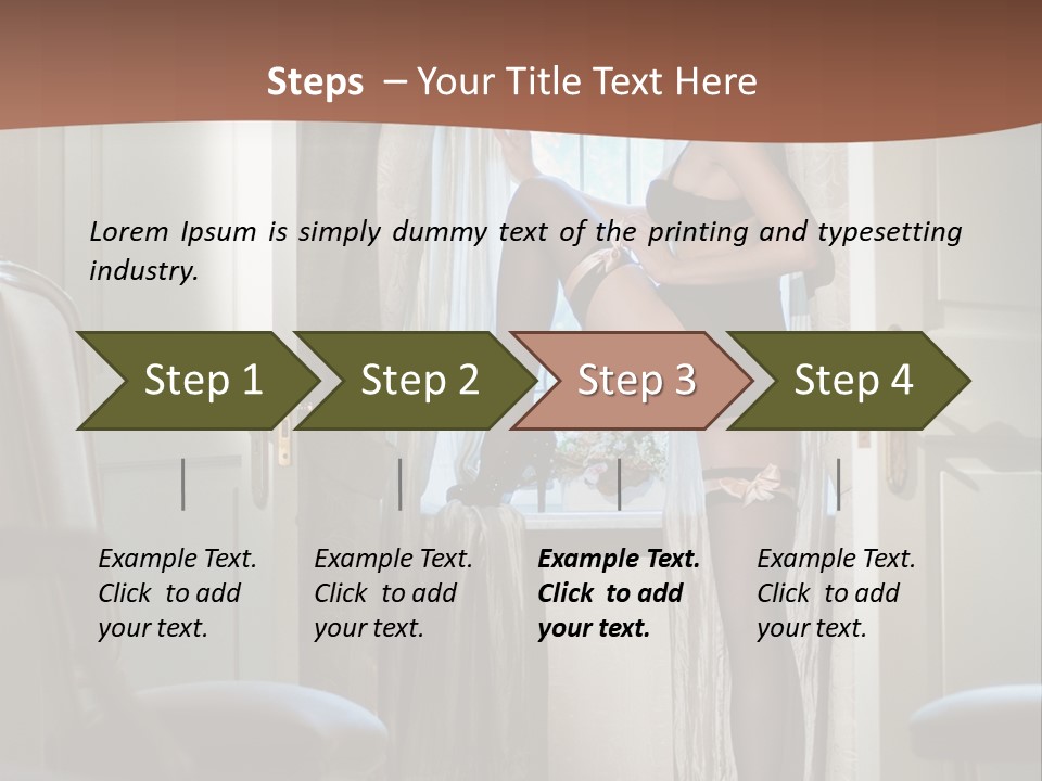 Sexy Indoor Slender PowerPoint Template