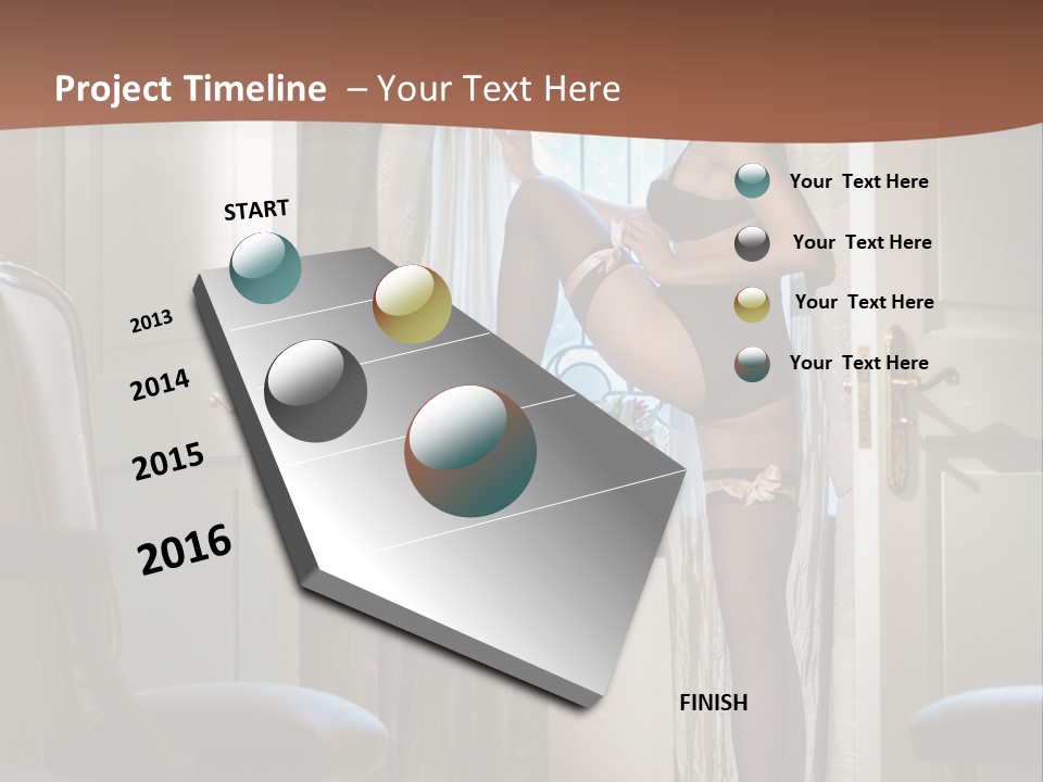 Sexy Indoor Slender PowerPoint Template