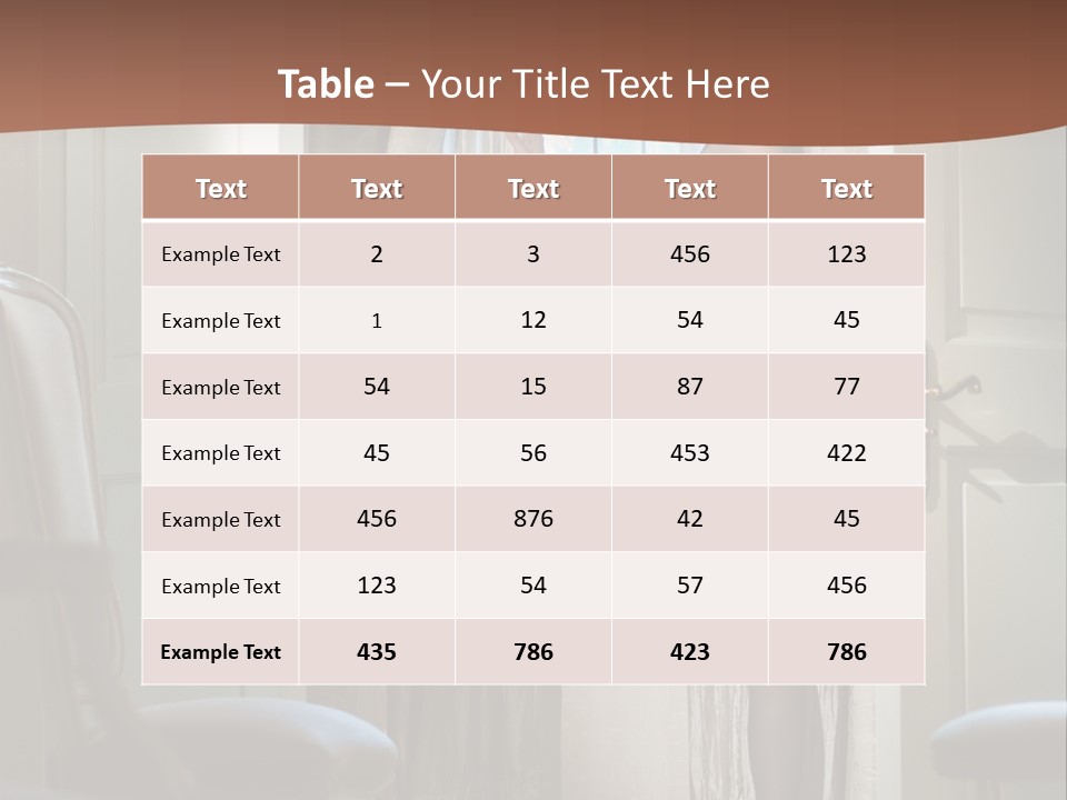 Sexy Indoor Slender PowerPoint Template