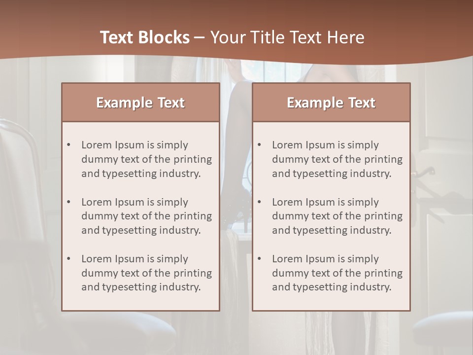 Sexy Indoor Slender PowerPoint Template