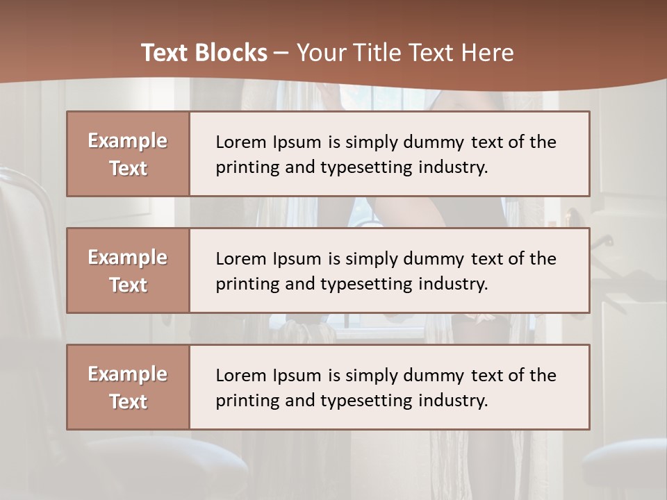 Sexy Indoor Slender PowerPoint Template