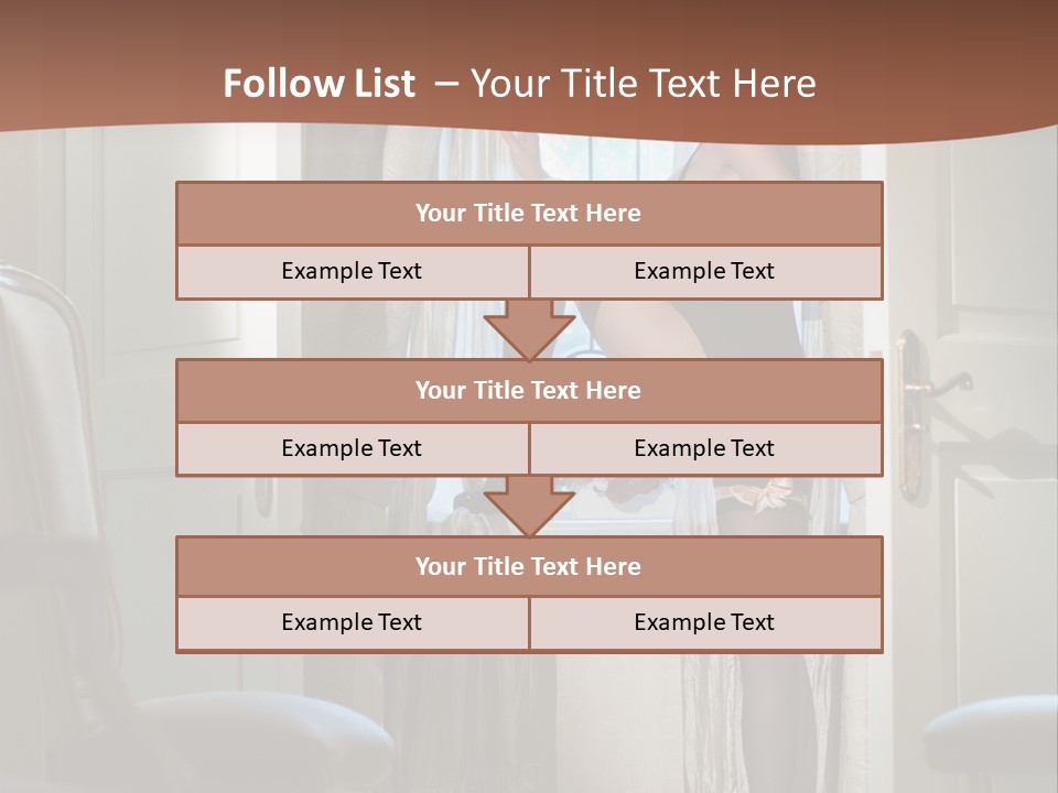 Sexy Indoor Slender PowerPoint Template