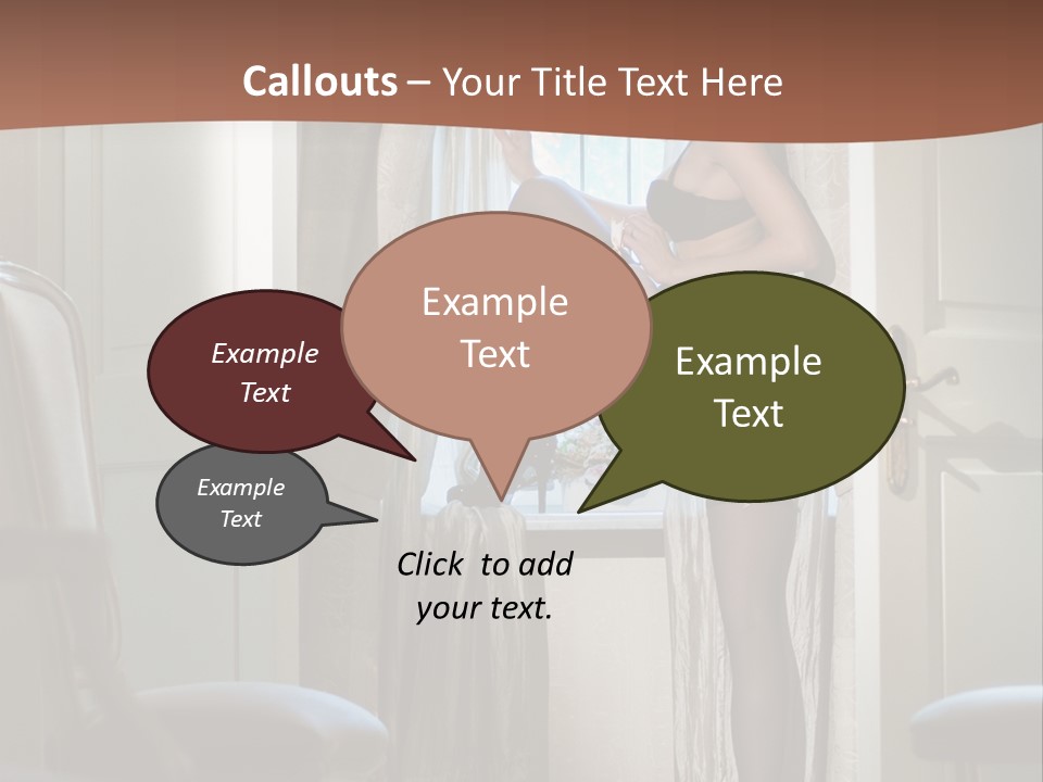 Sexy Indoor Slender PowerPoint Template