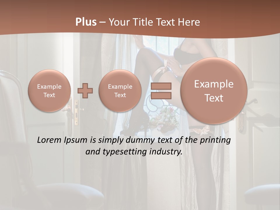 Sexy Indoor Slender PowerPoint Template