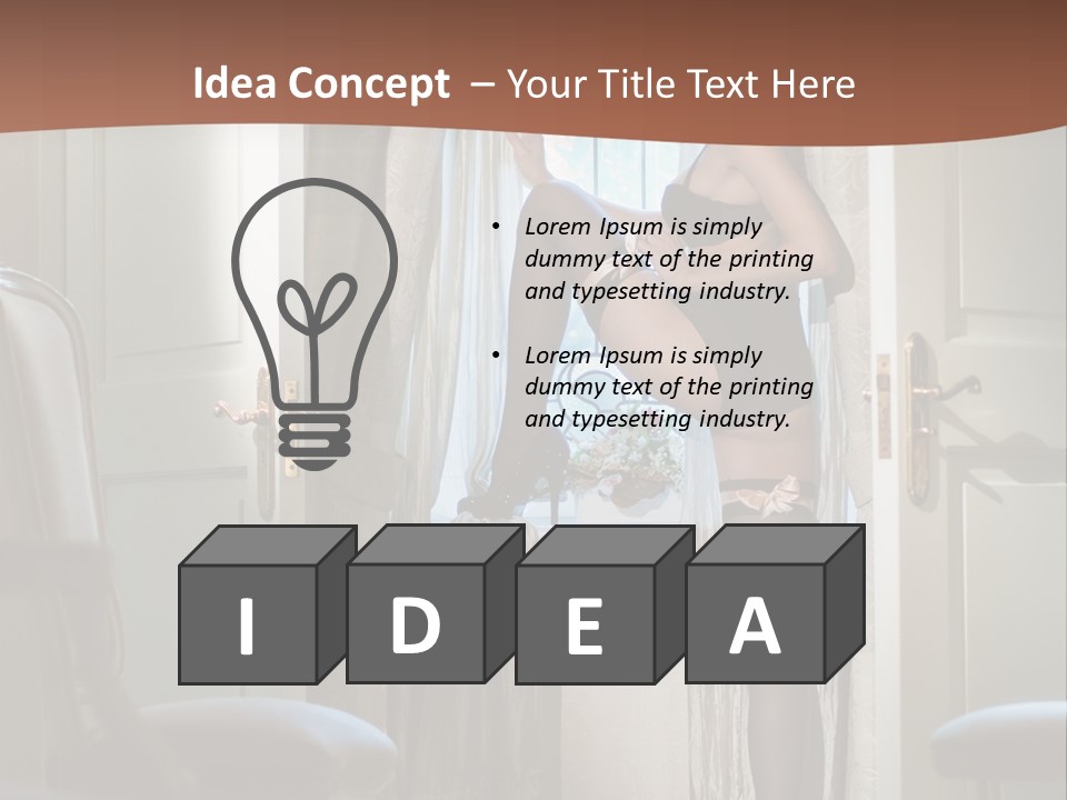 Sexy Indoor Slender PowerPoint Template