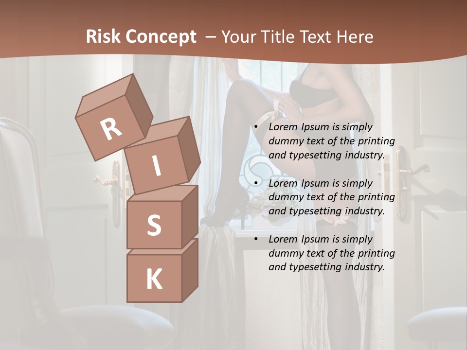 Sexy Indoor Slender PowerPoint Template