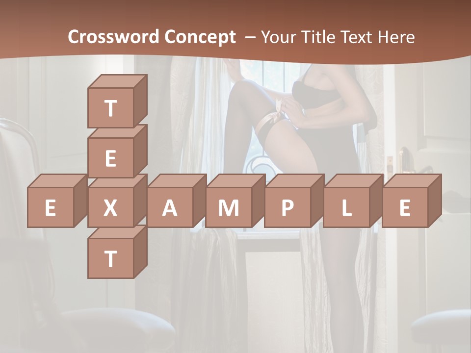 Sexy Indoor Slender PowerPoint Template