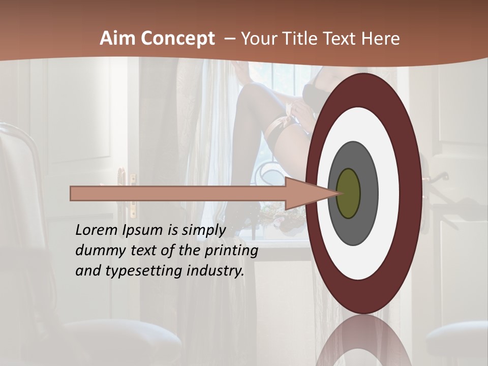 Sexy Indoor Slender PowerPoint Template