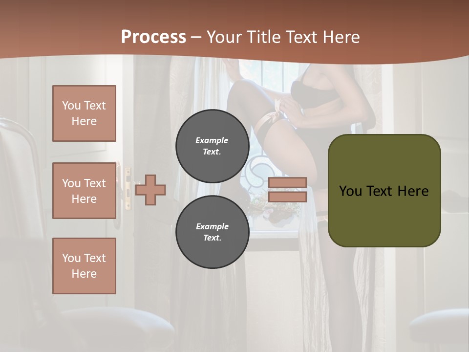 Sexy Indoor Slender PowerPoint Template