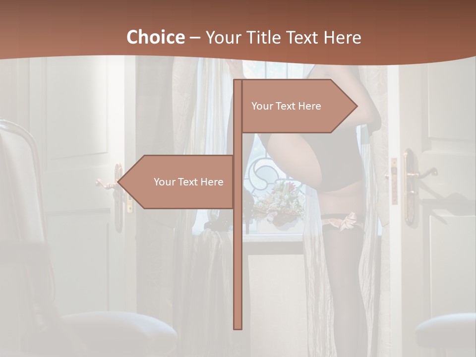 Sexy Indoor Slender PowerPoint Template