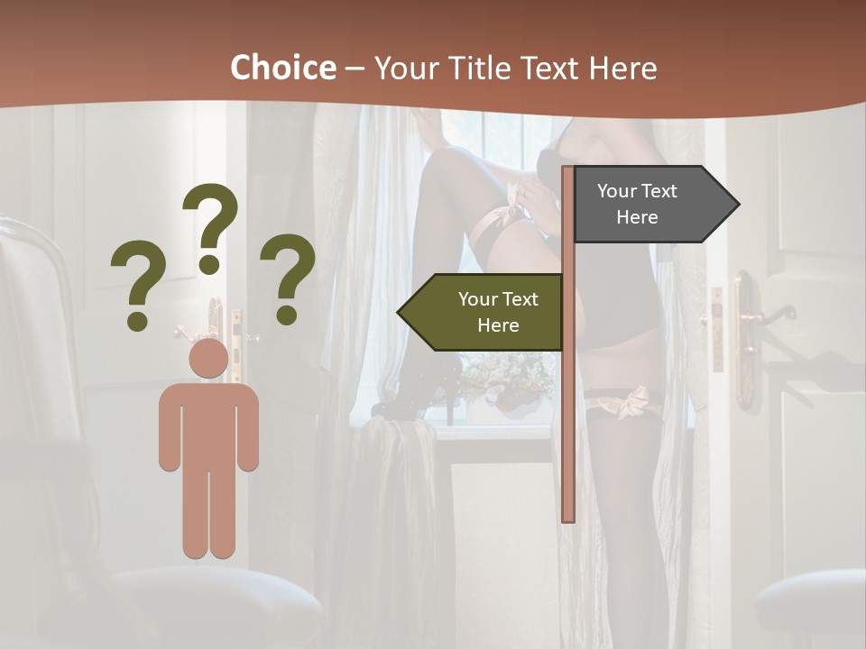 Sexy Indoor Slender PowerPoint Template