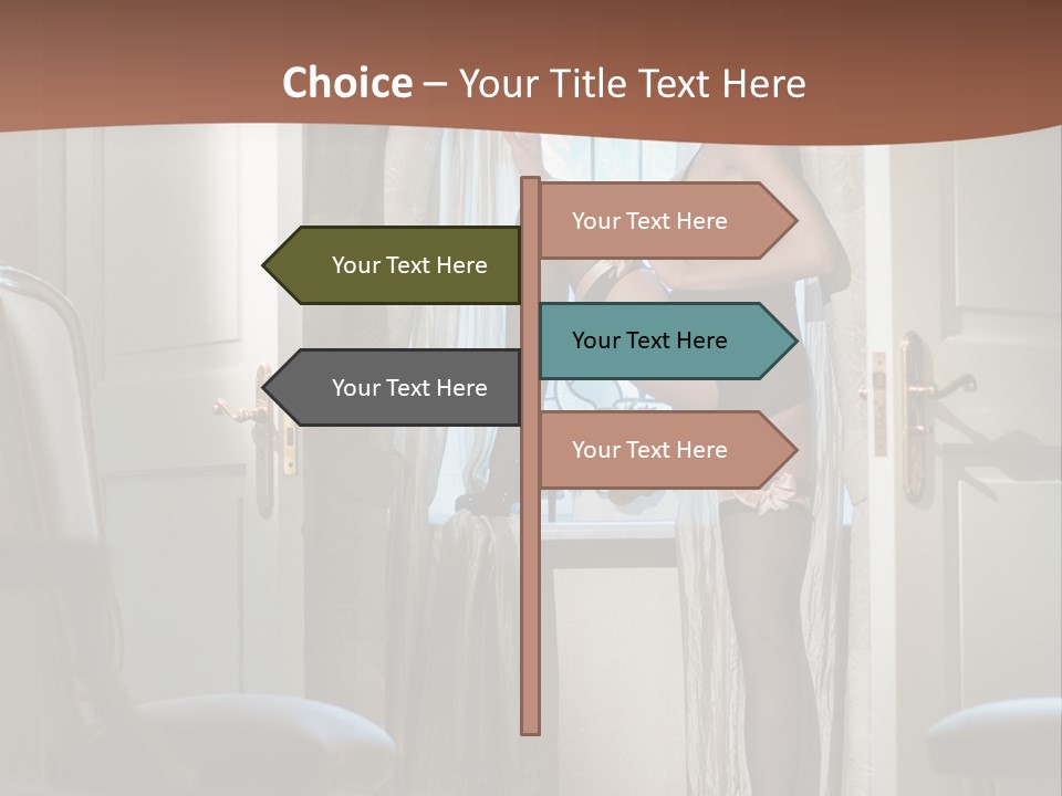 Sexy Indoor Slender PowerPoint Template