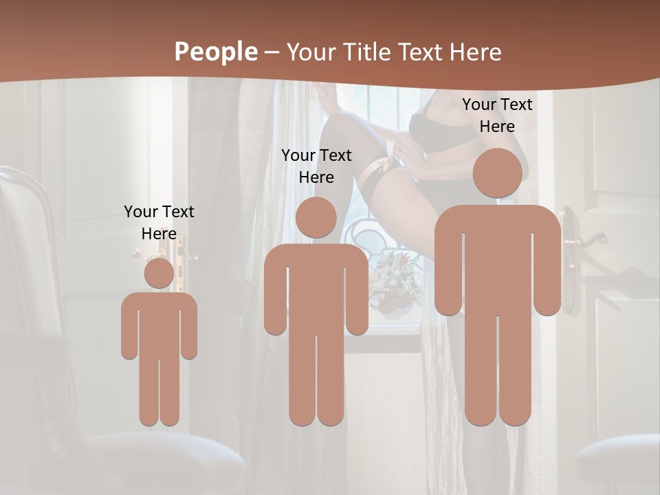 Sexy Indoor Slender PowerPoint Template