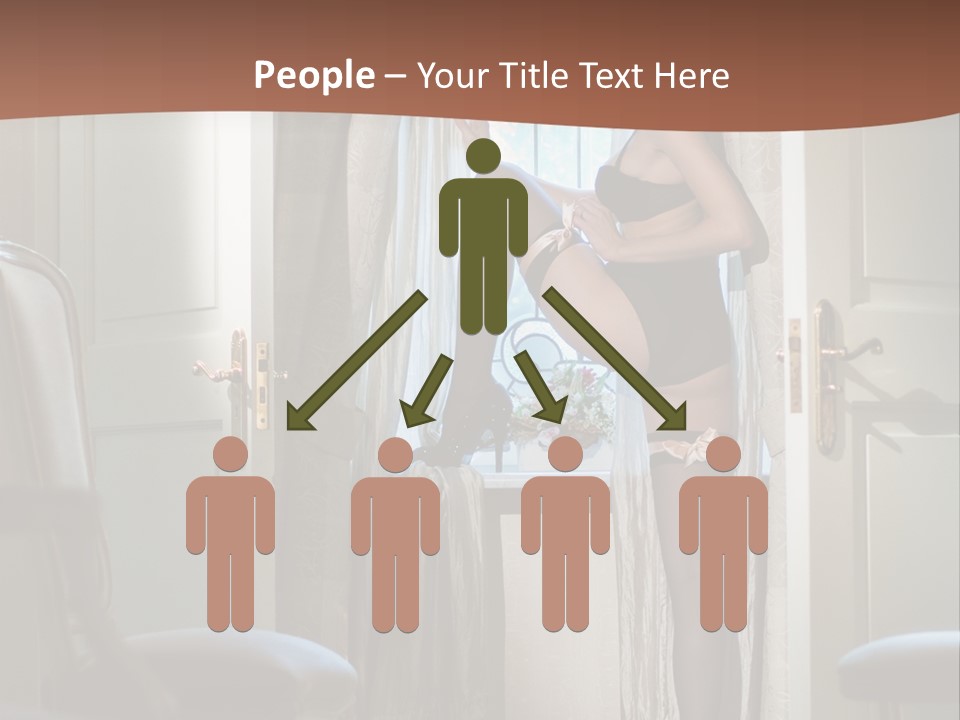 Sexy Indoor Slender PowerPoint Template